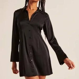 Abercrombie & Fitch satin t-shirt dress